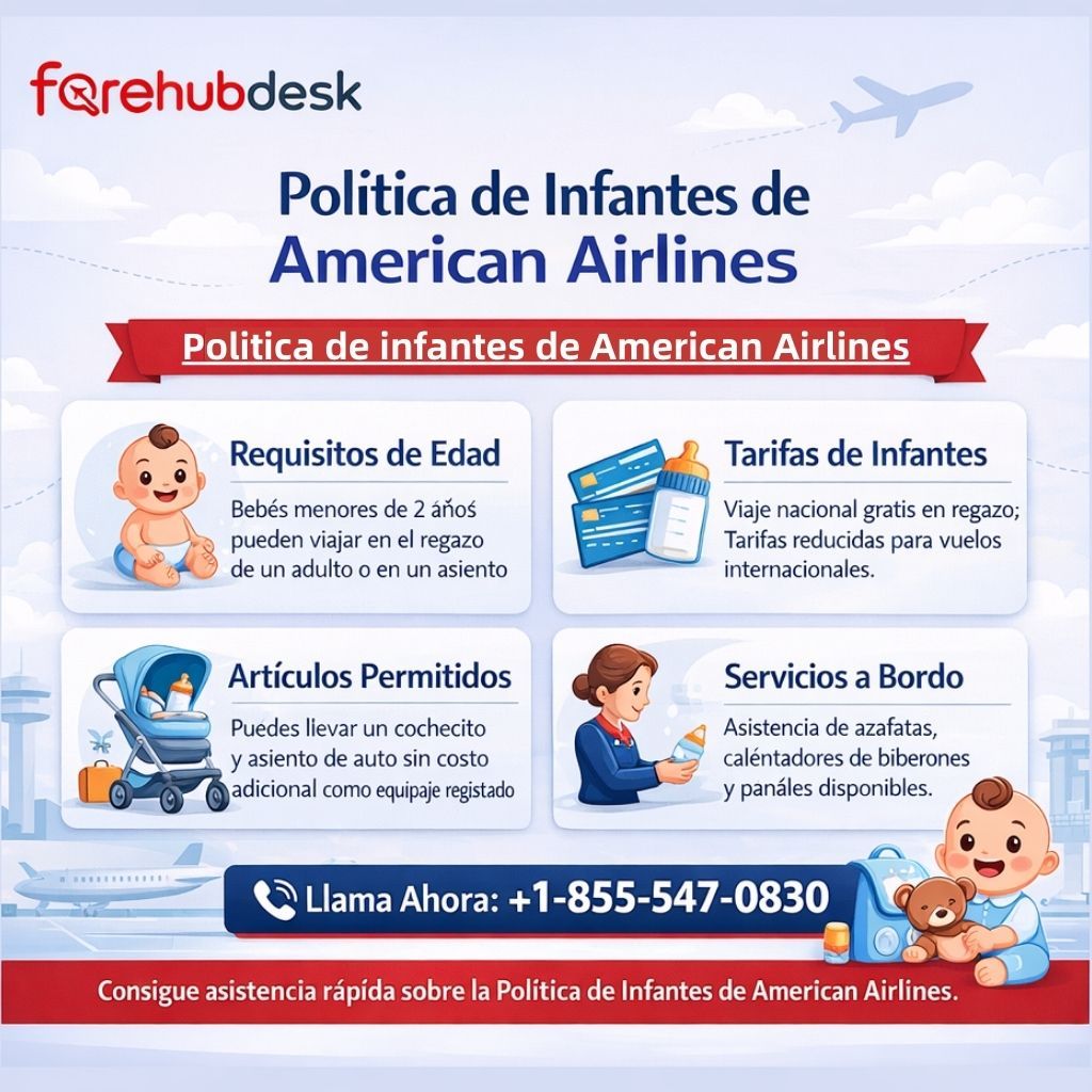 Politica de infantes de American Airlines